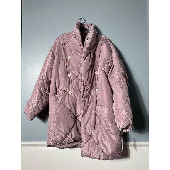 Free People Pink Puffer Jacket - Picture 2 of 5